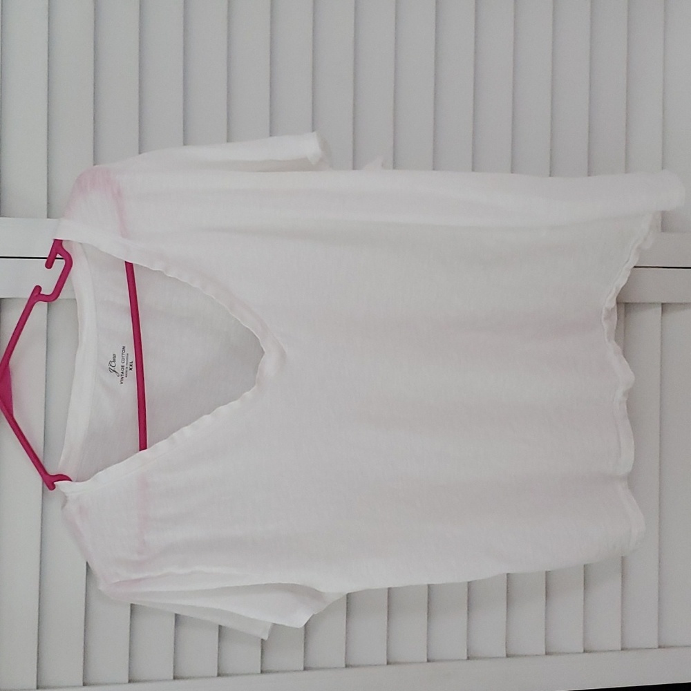 J CREW SHORT SLEEVE WHITE TEE SHIRT